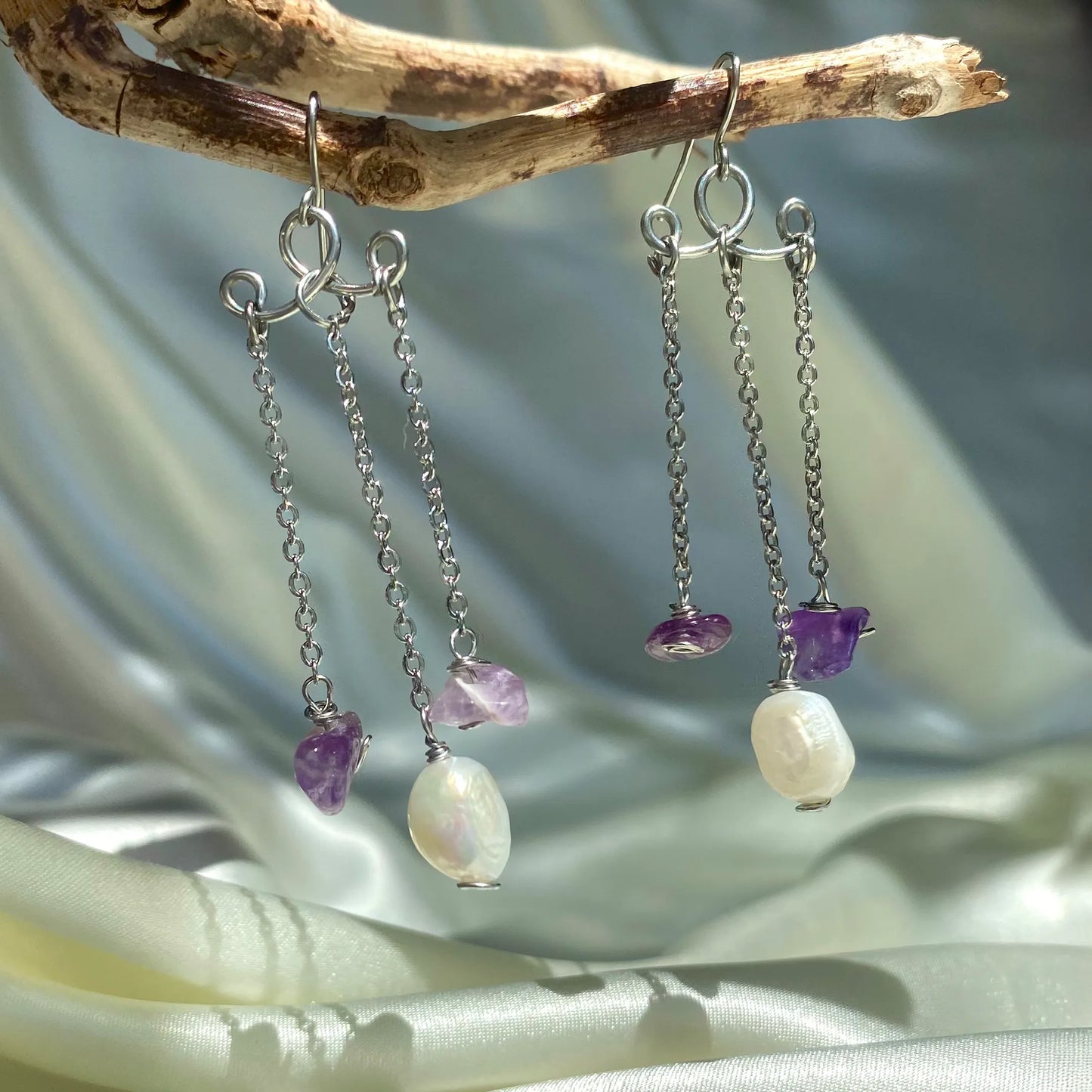 Pearl Ametist Küpe